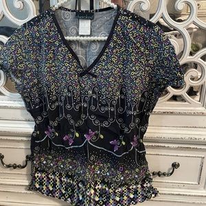 Fitted scrub top only